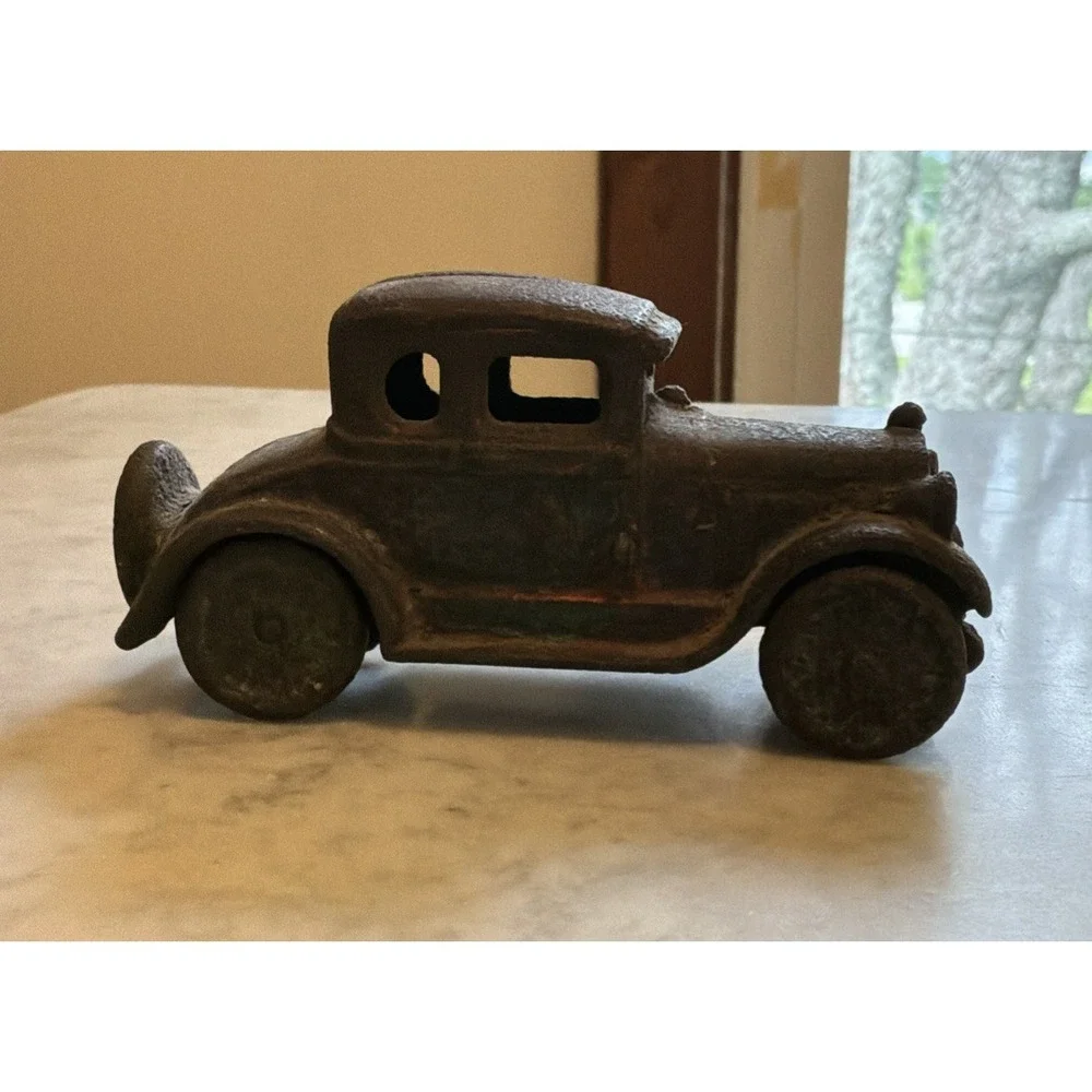 Antique Cast Iron 1920's Roadster Toy Car 5